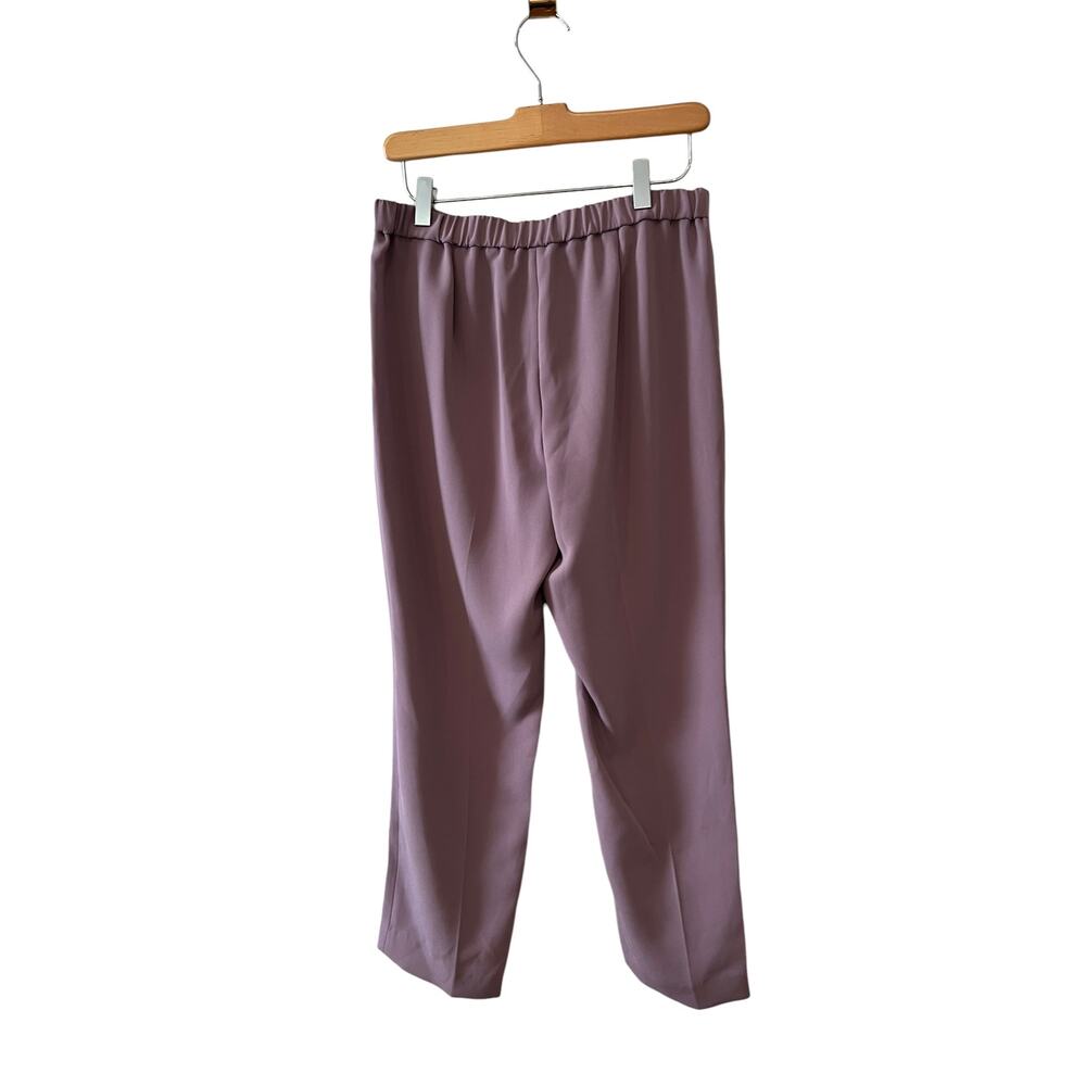 Theory Basic Pull On Classic Crepe Pants Lilac 4 - image 7